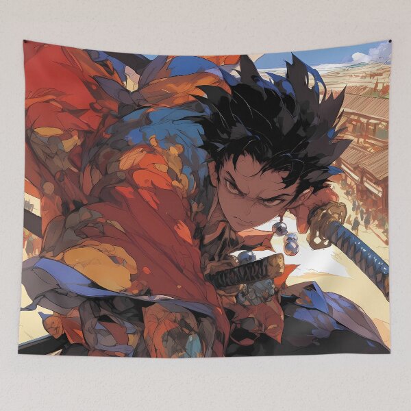 Item preview, Champloo Dynamic Mugen Samurai Action Anime Street Heat Japan Warrior Motion Energy designed and sold by Tokyonomad.