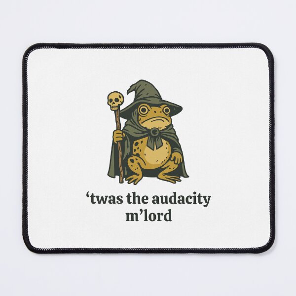 Item preview, Twas the Audacity Funny Wizard Frog Meme designed and sold by gunaone-design.