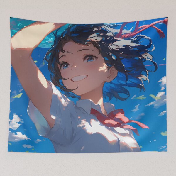 Item preview, Your Bright Mitsuha Miyamizu Sky Breeze Anime Nature Fresh Youth Japan designed and sold by Tokyonomad.