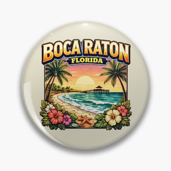 Item preview, Boca Raton, Florida - Coastal designed and sold by Myra365Art.