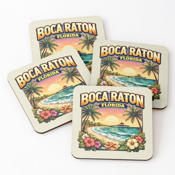 Item preview, Boca Raton, Florida - Coastal designed and sold by Myra365Art.