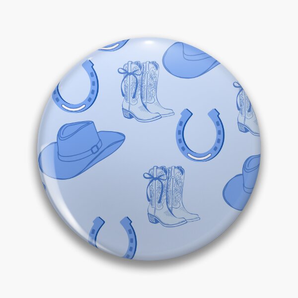 Item preview, Blue Cowboy Seamless Pattern designed and sold by emmavdh.