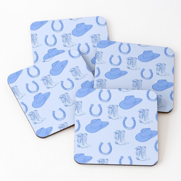 Item preview, Blue Cowboy Seamless Pattern designed and sold by emmavdh.