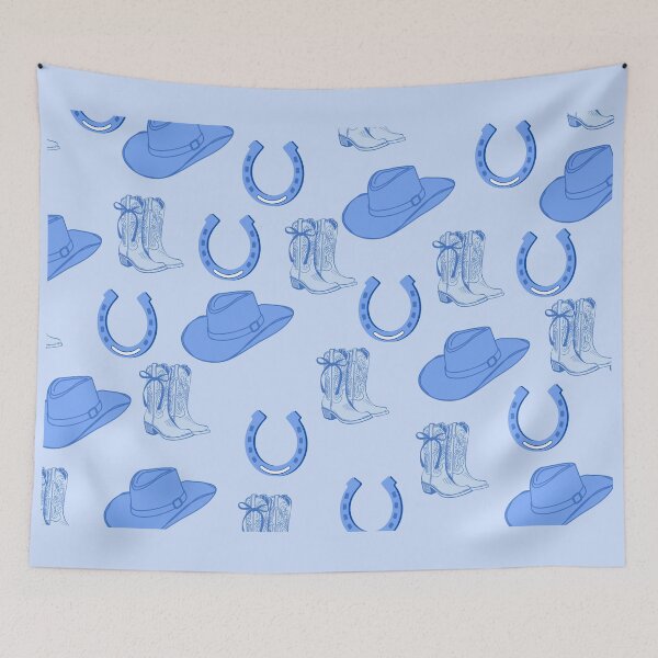 Item preview, Blue Cowboy Seamless Pattern designed and sold by emmavdh.