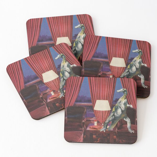 Item preview, A Distinguished Guest - The Red Room - Prehistoric Kitsch designed and sold by The Sticker Bureau.