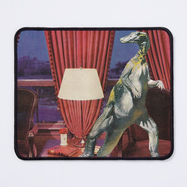 Item preview, A Distinguished Guest - The Red Room - Prehistoric Kitsch designed and sold by The Sticker Bureau.