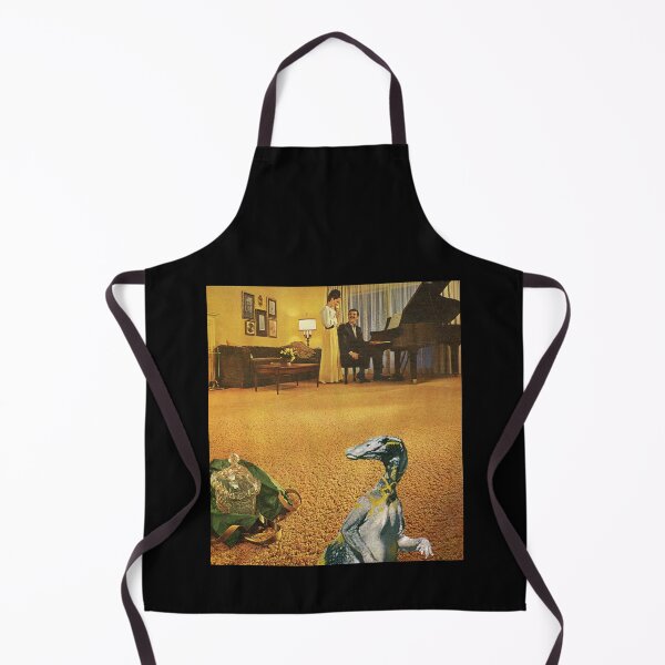 Item preview, A Distinguished Guest at Cocktail Time - Surrealist Collage Dreamlike Dinosaur designed and sold by The Sticker Bureau.
