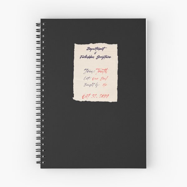 Item preview, Department of Forbidden Scripture | Dark Academia Soul Receipt designed and sold by VENOHA.