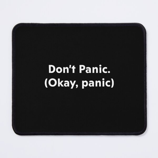 Item preview, Don't Panic. (Okay, panic) designed and sold by upliv.