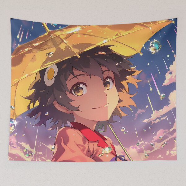 Item preview, Fierce Suruga Kanbaru Bakemonogatari Rain Impact Spirit Anime Force Japan designed and sold by Tokyonomad.