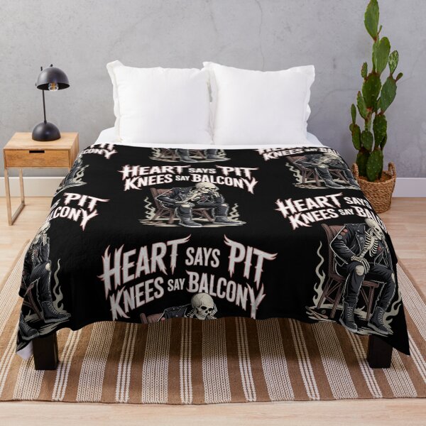 Item preview, Heart Says Pit Knees Say Balcony  Concert Quote For Rock Music Fans designed and sold by Ericthemanx.