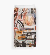 A vectorised Basquiat Duvet Cover