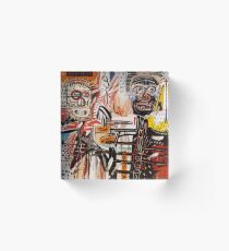 Ein vektorisierter Basquiat Acrylblock