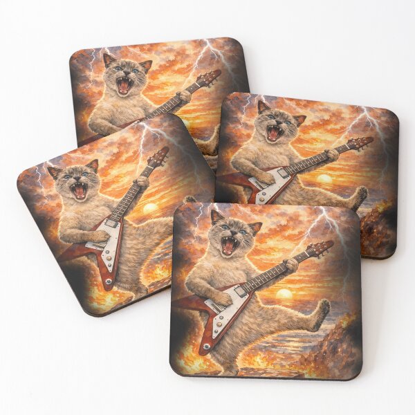 Item preview, Gato estrella de rock designed and sold by LoueeLove.