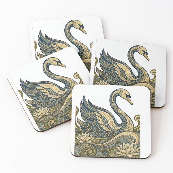 Item preview, Elegant Golden Swan Floral Arr designed and sold by Khatumeye.