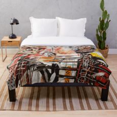Ein vektorisierter Basquiat Fleecedecke