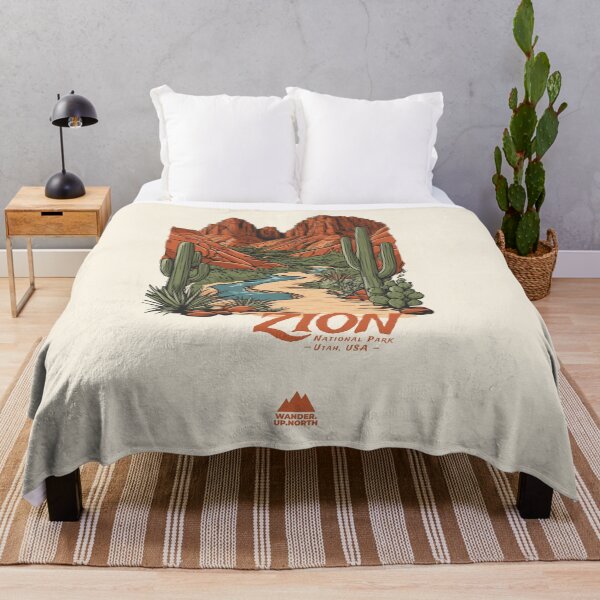 Artikelvorschau, Zion Nationalpark – Utah, USA | Serie „Iconic Trails and Peaks“ entworfen und verkauft von WanderUpNorth.
