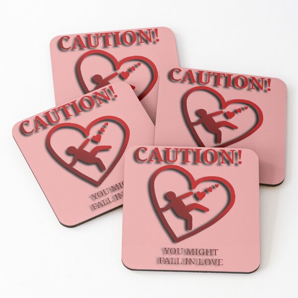Item preview, Caution you might fall in love designed and sold by StrangerThreads.