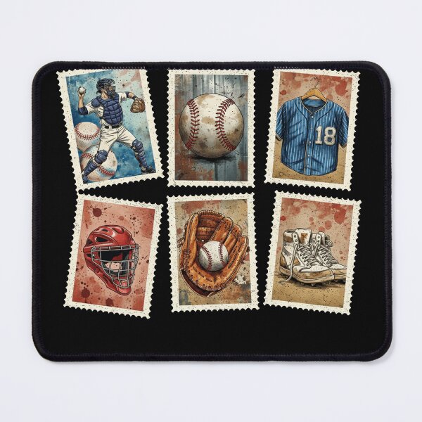 Item preview, Retro Baseball Stamp, Sport Lover designed and sold by vintagearttee.
