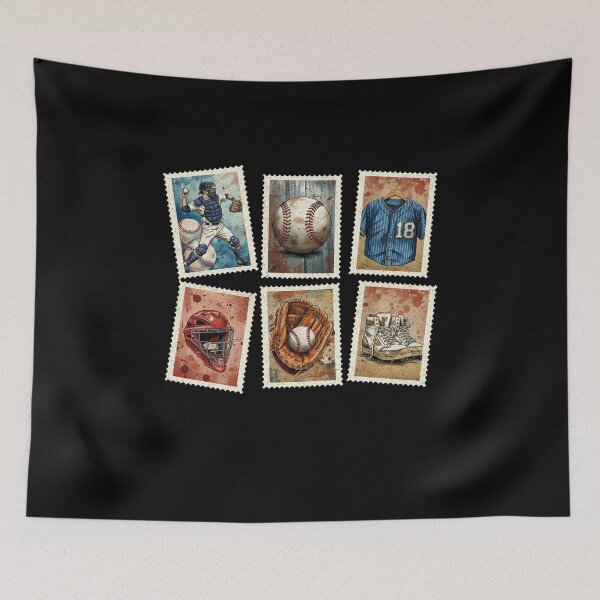 Item preview, Retro Baseball Stamp, Sport Lover designed and sold by vintagearttee.