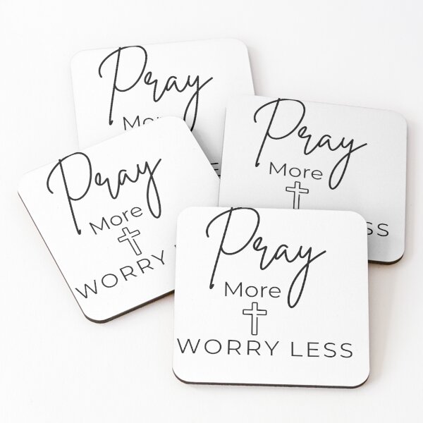 Item preview, Pray More Worry Less Christian Shirt | Faith Typography Design designed and sold by LizzySassy.