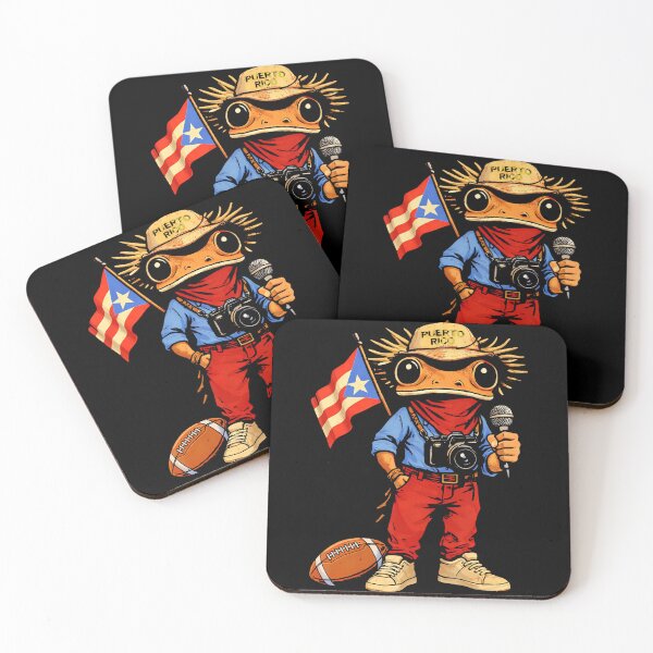 Item preview, Puerto Rico Coqui Frog Street Music Football Boricua designed and sold by Arens ★★★★★.