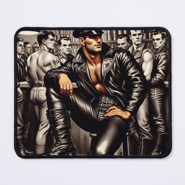 Item preview, Vintage Leather Daddy Berlin Leder Bar Pride Tom of Finland Tribute Graphic Design designed and sold by ItsAKinkThing.