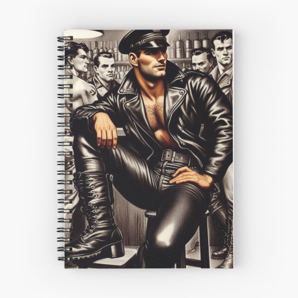 Item preview, Vintage Leather Daddy Berlin Leder Bar Pride Tom of Finland Tribute Graphic Design designed and sold by ItsAKinkThing.