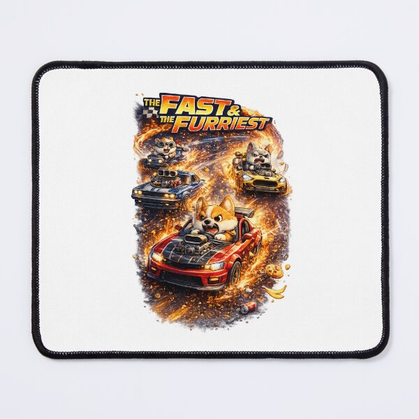 Item preview, The Fast & The Furriest – Cute Dogs Street Racing Parody Art designed and sold by StrayaDesign.
