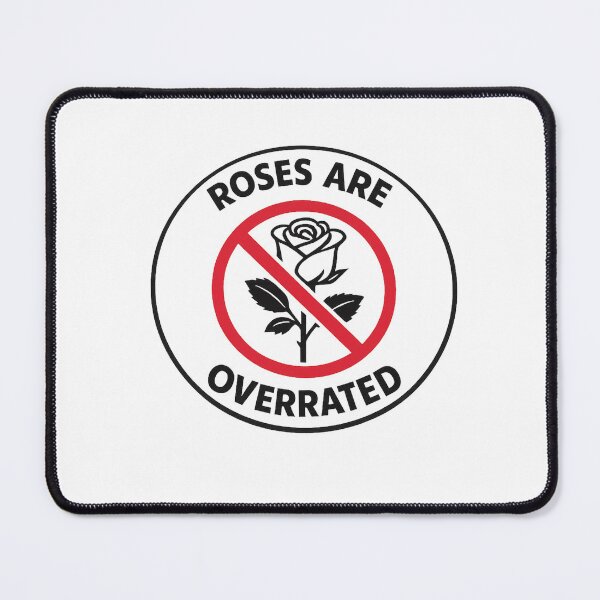 Item preview, Roses Are Overrated – Anti-Valentine Minimalist Graphic T-Shirt designed and sold by GlobalDesignUnlimited.