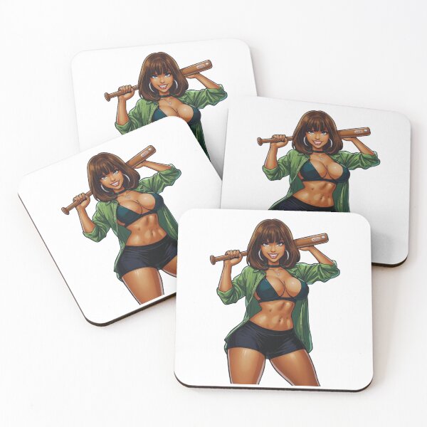 Item preview, Empowered Woman with Baseball Bat designed and sold by AnimeCraftLab.