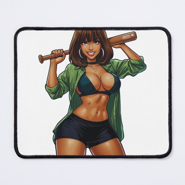 Item preview, Empowered Woman with Baseball Bat designed and sold by AnimeCraftLab.