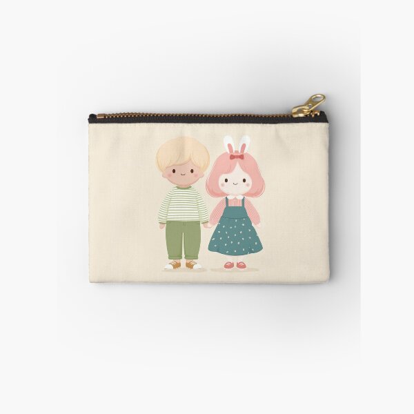 Item preview,  Cute Boba Couple – Kawaii Boy and Bunny Girl Drinking Bubble Tea designed and sold by BobaBunny76.