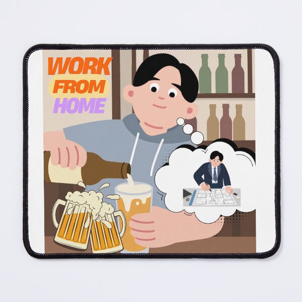 Item preview, WORK FROM HOME FUNNY TEE designed and sold by Boytibay28Mdskllz.