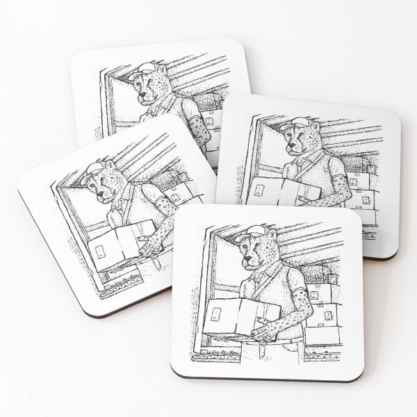 Item preview, The Fast-Track Courier: Cheetah on the Clock designed and sold by wbhny.
