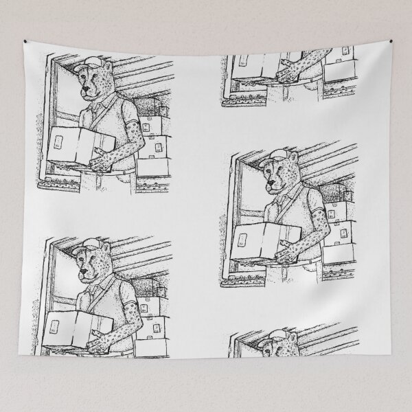 Item preview, The Fast-Track Courier: Cheetah on the Clock designed and sold by wbhny.