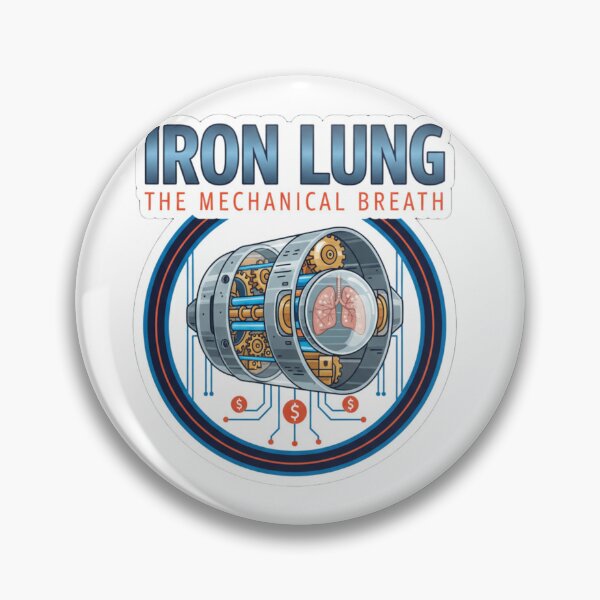 Item preview, Iron Lung Mechanical Breath Sticker - Vintage Medical Tech Art designed and sold by Fatomfatom.