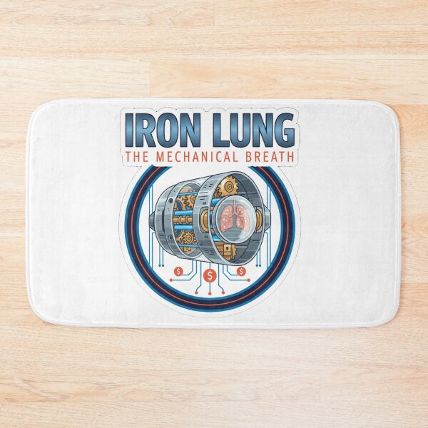 Item preview, Iron Lung Mechanical Breath Sticker - Vintage Medical Tech Art designed and sold by Fatomfatom.