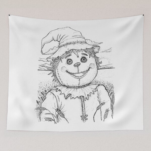 Item preview, The Field Hand: Stippled Scarecrow designed and sold by wbhny.
