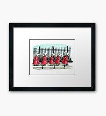 The Women in Red Framed Print