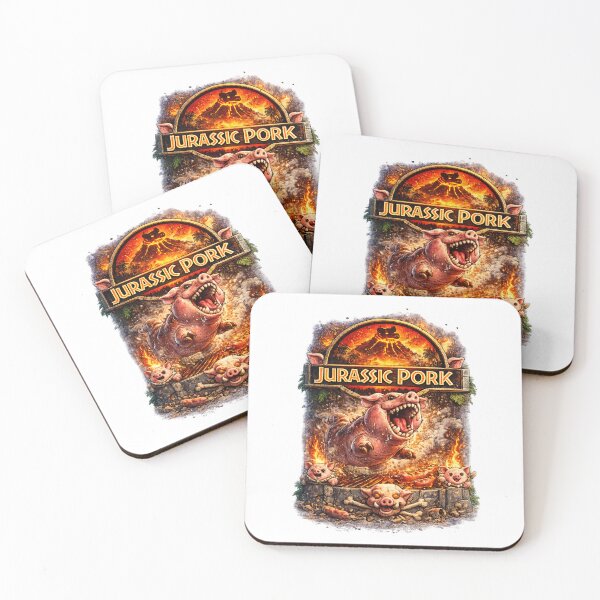 Item preview, Jurassic Pork – Funny Pig Movie Parody | Roaring Dino Pig Comedy Design designed and sold by StrayaDesign.