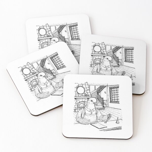 Item preview, The Grand Avian Hotel: Pigeon at the Front Desk designed and sold by wbhny.