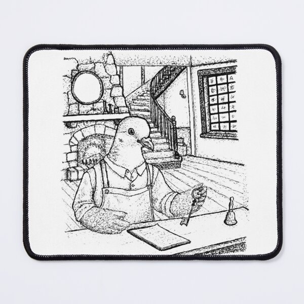 Item preview, The Grand Avian Hotel: Pigeon at the Front Desk designed and sold by wbhny.