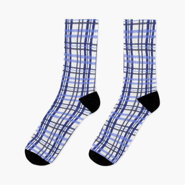 Item preview, White, Blue, and Grey Plaid  designed and sold by DesignsbyPheby.