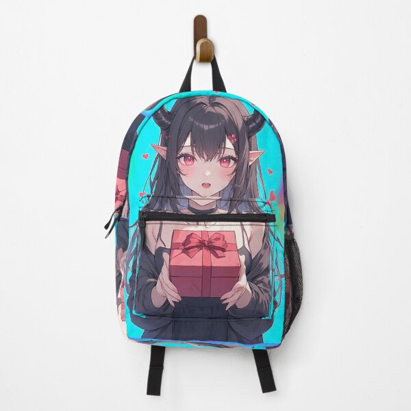 Item preview, Cute romantic anime demon girl designed and sold by ArtsJulian.