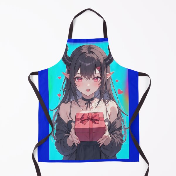 Item preview, Cute romantic anime demon girl designed and sold by ArtsJulian.
