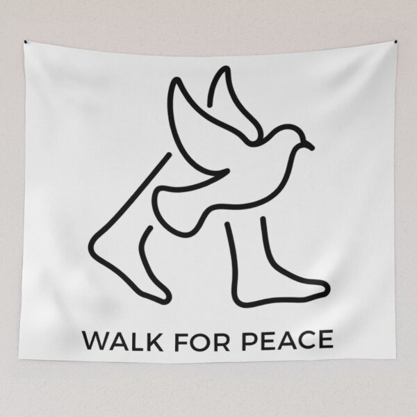 Item preview, Walk For Peace Minimalist Activism Graphic designed and sold by Nordic Echo.