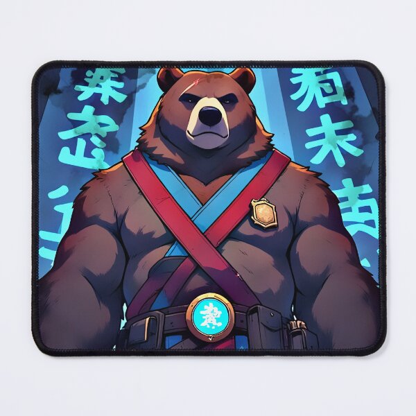 Item preview, Samurai Bear Warrior Anime Art  Japanese Fantasy  designed and sold by Neer arts.