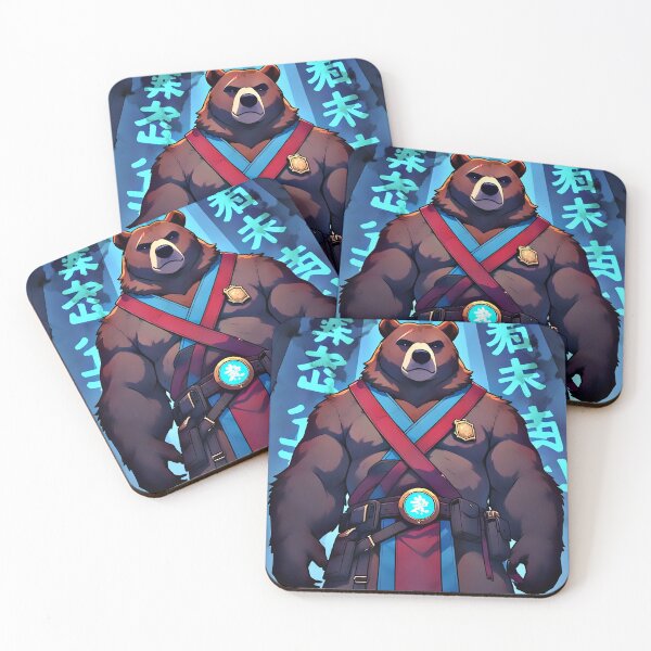 Item preview, Samurai Bear Warrior Anime Art  Japanese Fantasy  designed and sold by Neer arts.