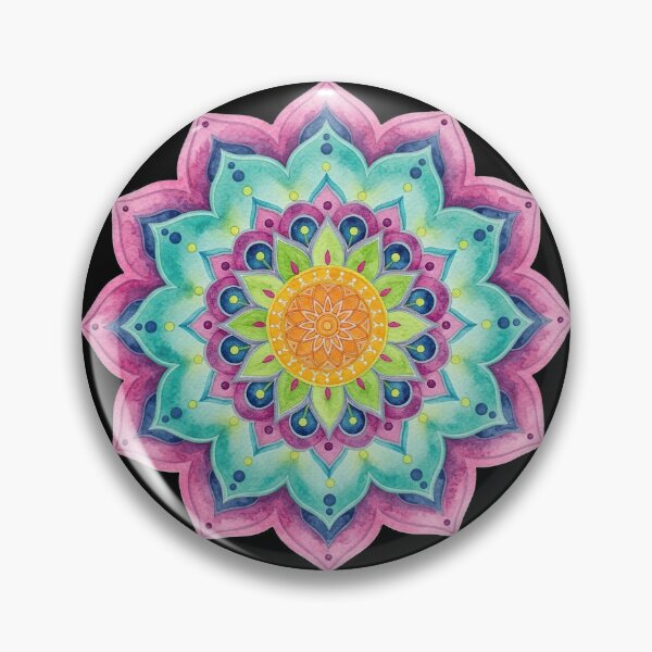 Item preview, Colorful Watercolor Mandala – Pastel Floral Zen Art for Meditation, Yoga & Home Decor designed and sold by Dominik1994.